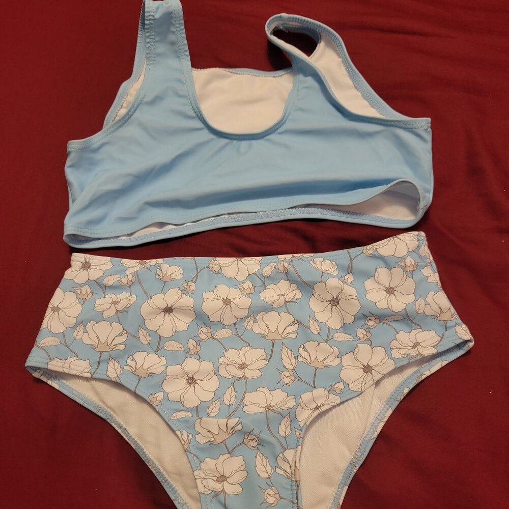 light blue flowers